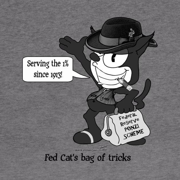 FED THE CAT'S bag of tricks by Paul Snover (The MAD Cartoonist)